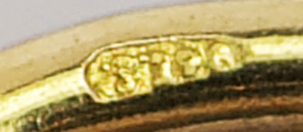Antieke 18-karaats gouden keelknopen