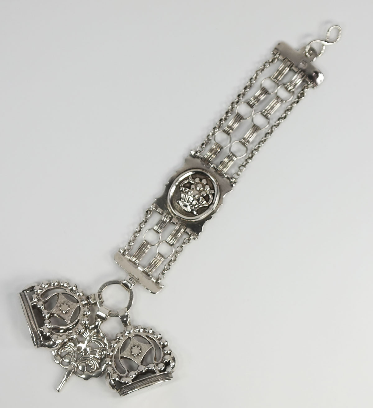 Zilveren horlogeketting clearance
