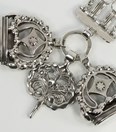 Antieke zilveren horlogeketting