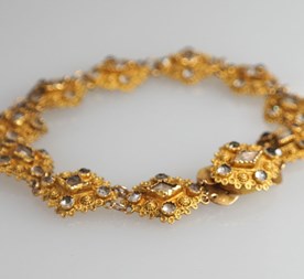 Verkocht! Antieke gouden armband
