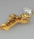 Verkocht! Antiek gouden kruis hanger