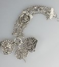 Antieke zilveren horlogeketting