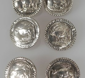 Antieke zilveren knopen