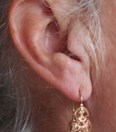 Antieke 18-karaats gouden oorbellen 