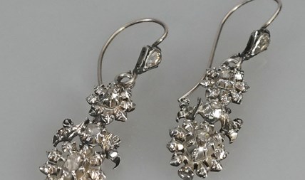 Antieke diamanten oorbellen