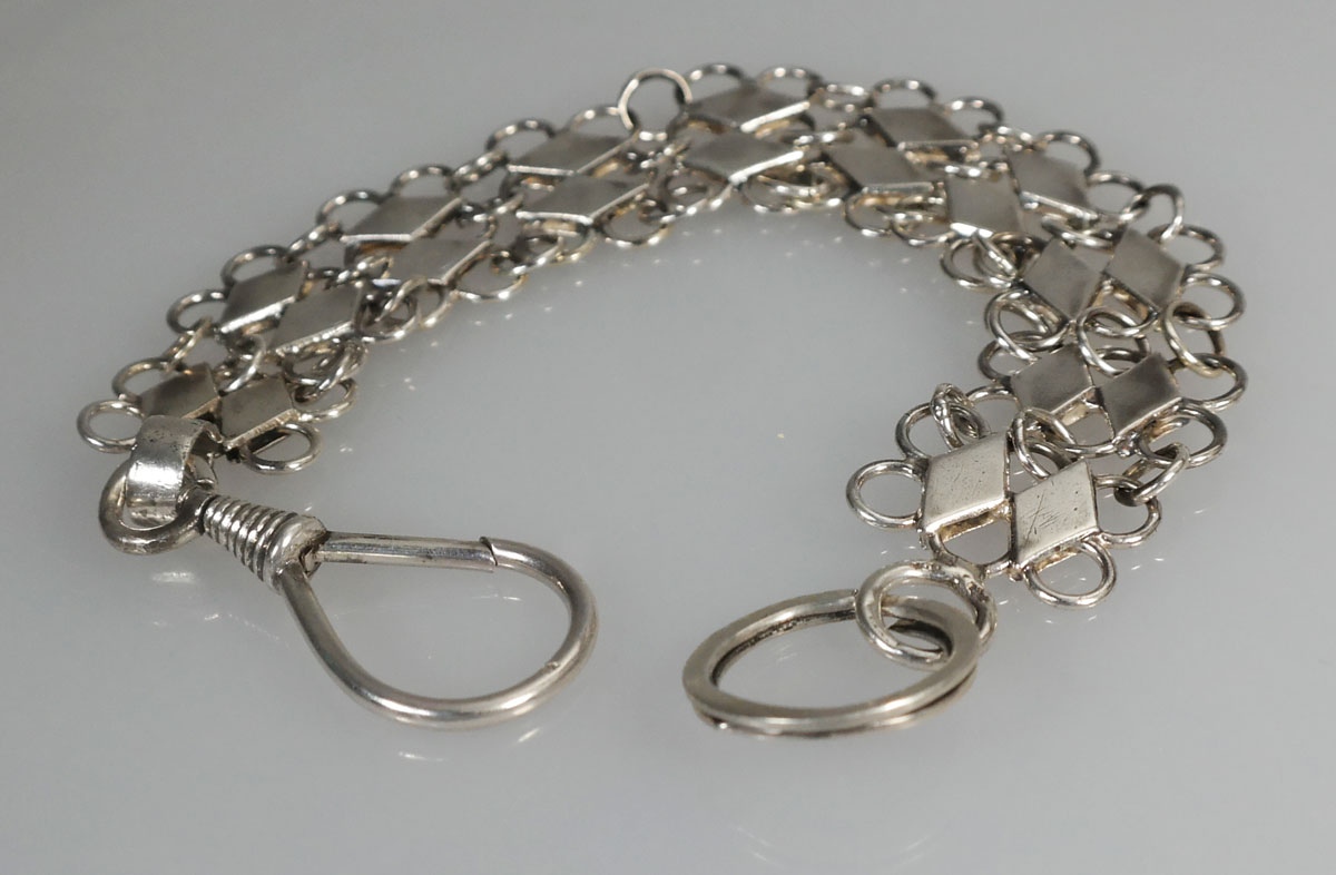 Zilveren horlogeketting top