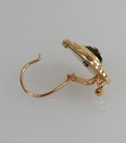 Antieke 18-karaats gouden oorbellen met onyx