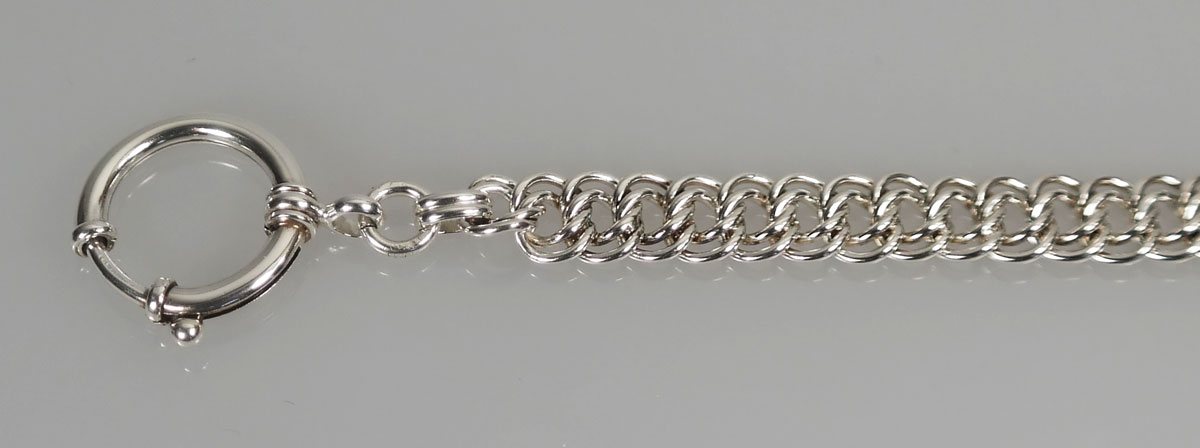 Zilveren horlogeketting best sale