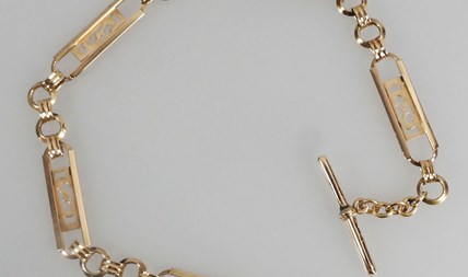 Vrrkocht! Antieke gouden horlogeketting