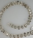Antieke zilveren horlogeketting