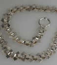 Antieke zilveren horlogeketting