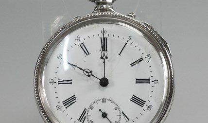 Antiek zilveren zakhorloge 