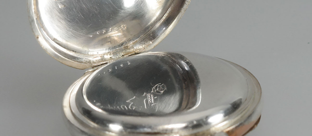 Antiek zilveren zakhorloge