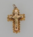 Antiek gouden kruisje