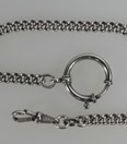 Verkocht! Antieke zilver horlogeketting