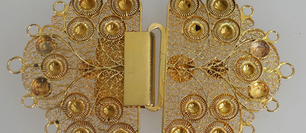 Antiek bloedkoralen ketting met 18-karaats gouden slot Zeeland