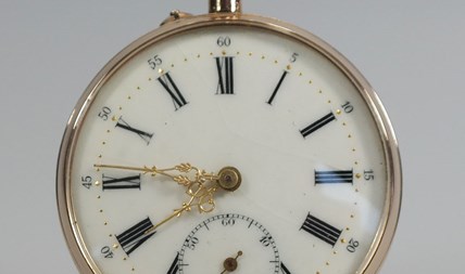  Antiek gouden zakhorloge