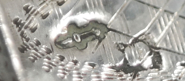 Antiek zilveren centimeterhouder
