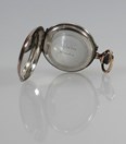Antiek zilveren dames hang horloge