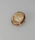 Antieke gouden broche -medaillon