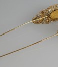 Antieke 18-karaats gouden kapspelden streekdracht Noord-Holland