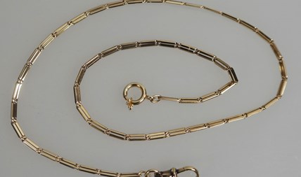 Antieke gouden collier / horlogeketting