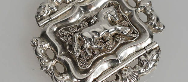Antieke zilveren zakhorloge sleutel