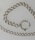Antieke zilveren horlogeketting 