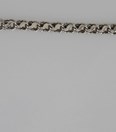 Antieke zilveren horlogeketting met sleutel